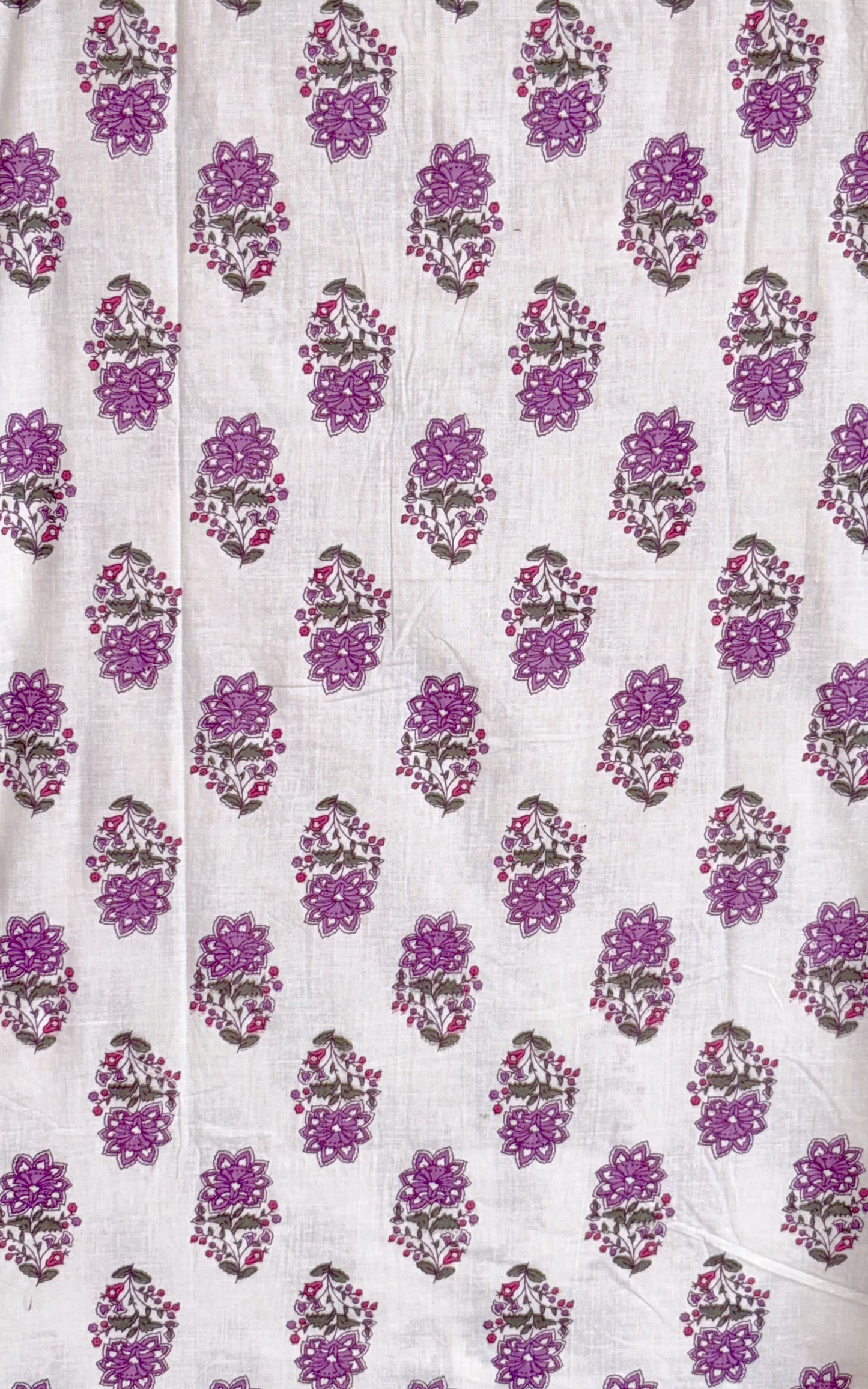 White With Flower motif design Printed Men’s Pure Cotton Shirt