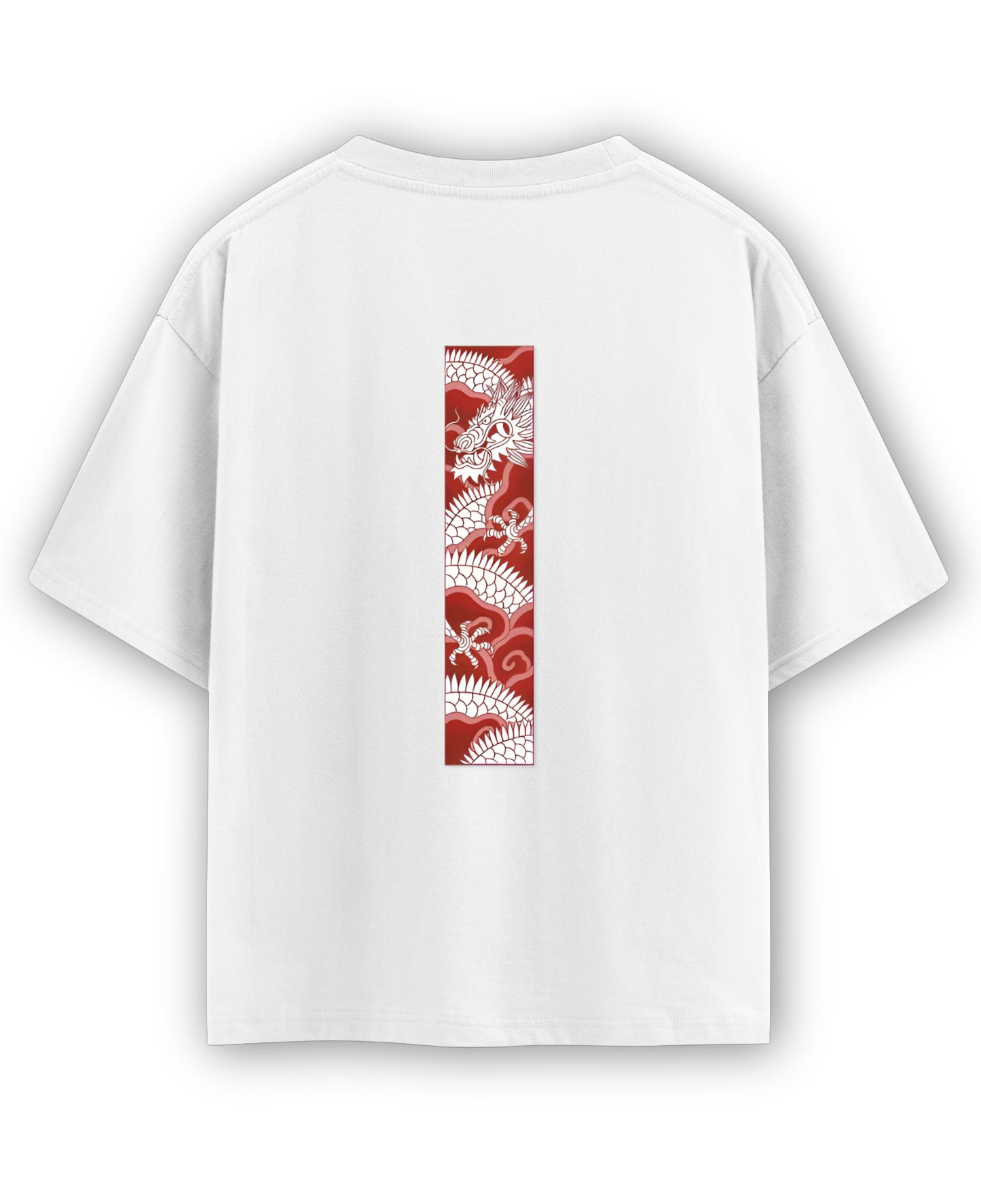 White Oversized T-shirt Back Design