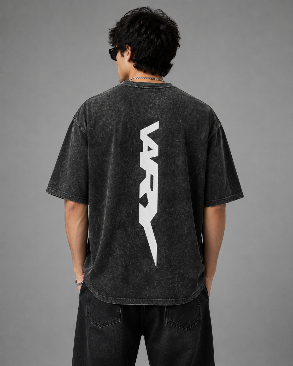 Acidwash Oversized  Black T-shirt