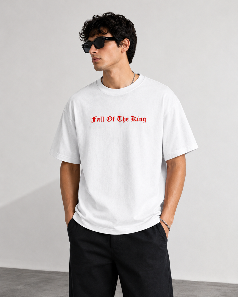 Fall Of The King  white Tshirt
