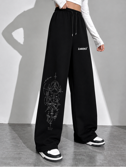 Zarero Loose-Fit  Black Joggers
