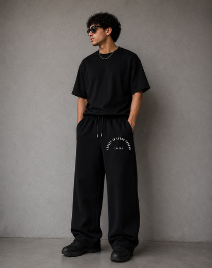 Zarero Loose-Fit Black Joggers