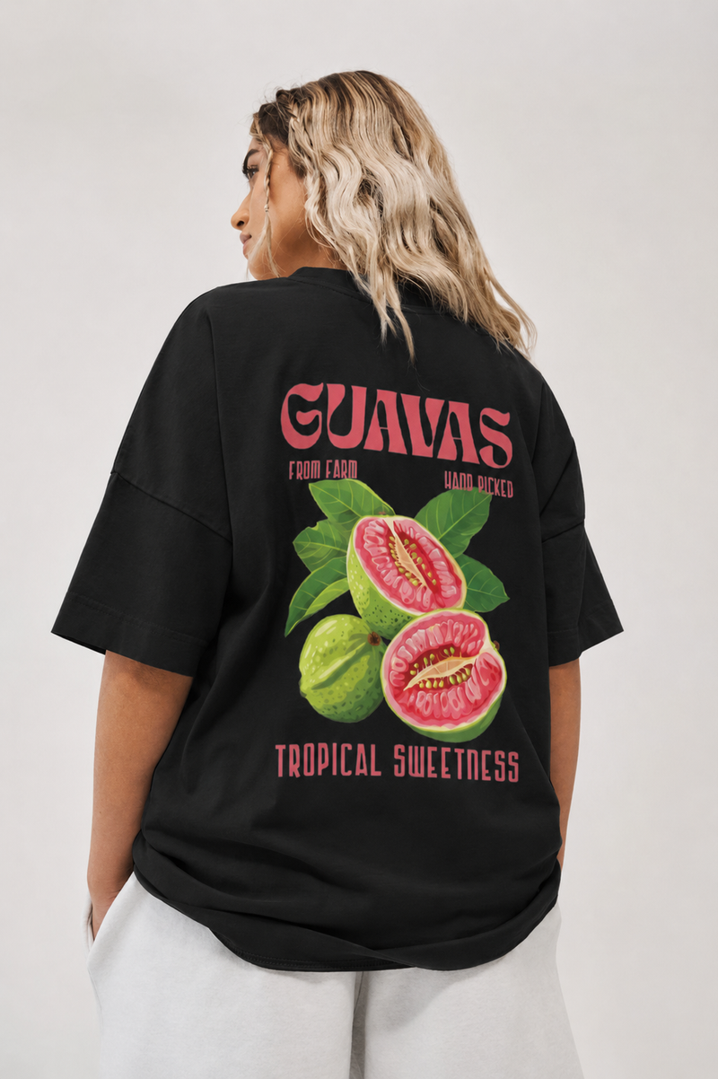 GUVAVA Black Oversize T-shirt