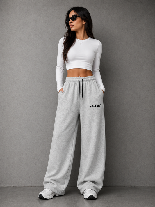 Zarero Loose-Fit  Grey Unisex Cotton Joggers