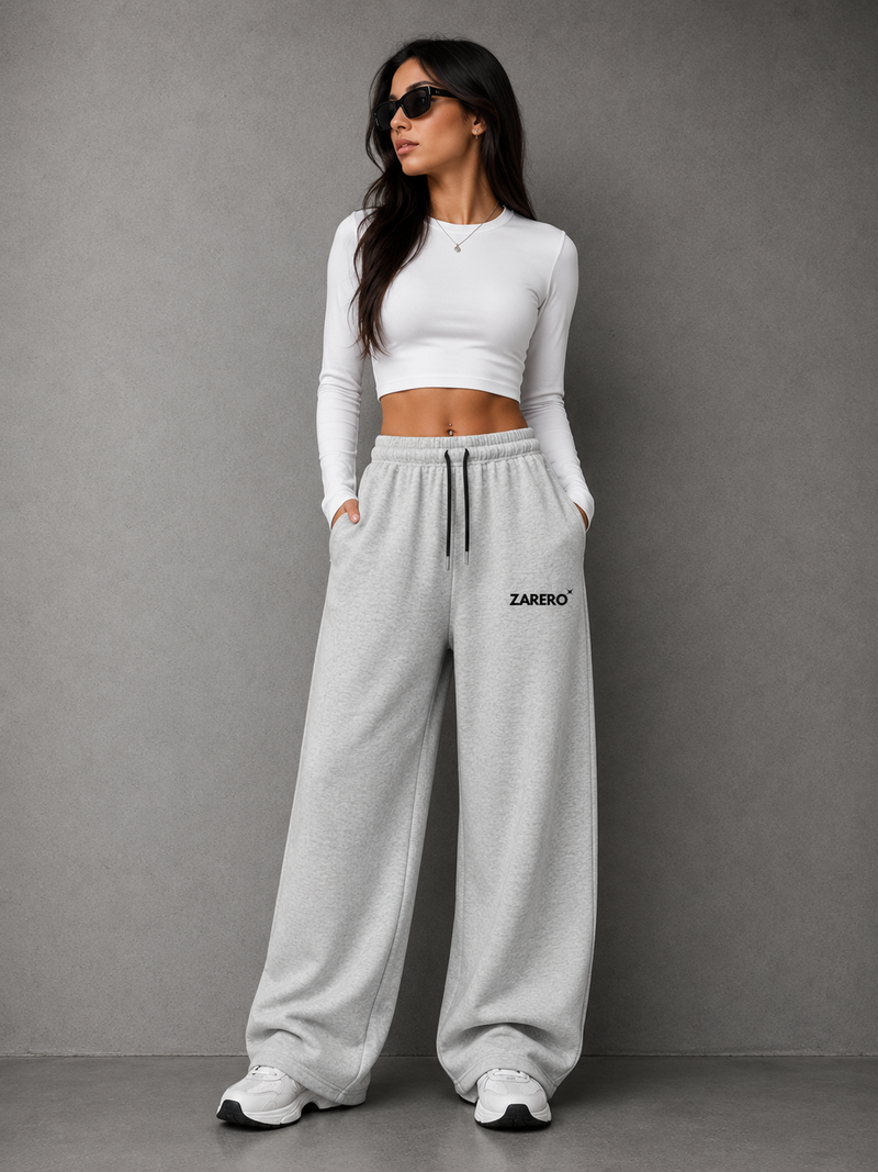 Zarero Loose-Fit  Grey Unisex Cotton Joggers
