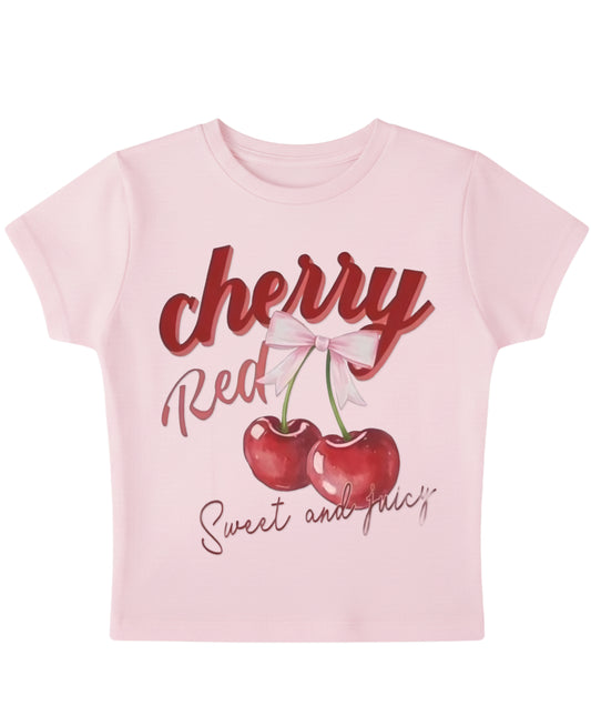 Baby Pink Baby Tee Front Design