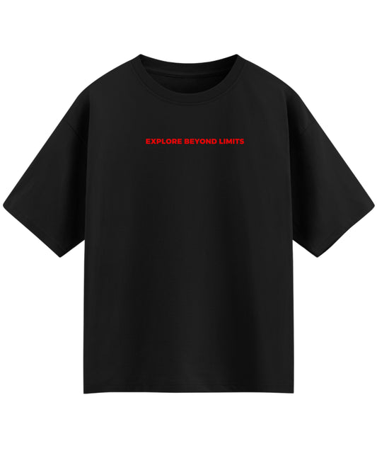 Black Oversized T-shirt Front Design