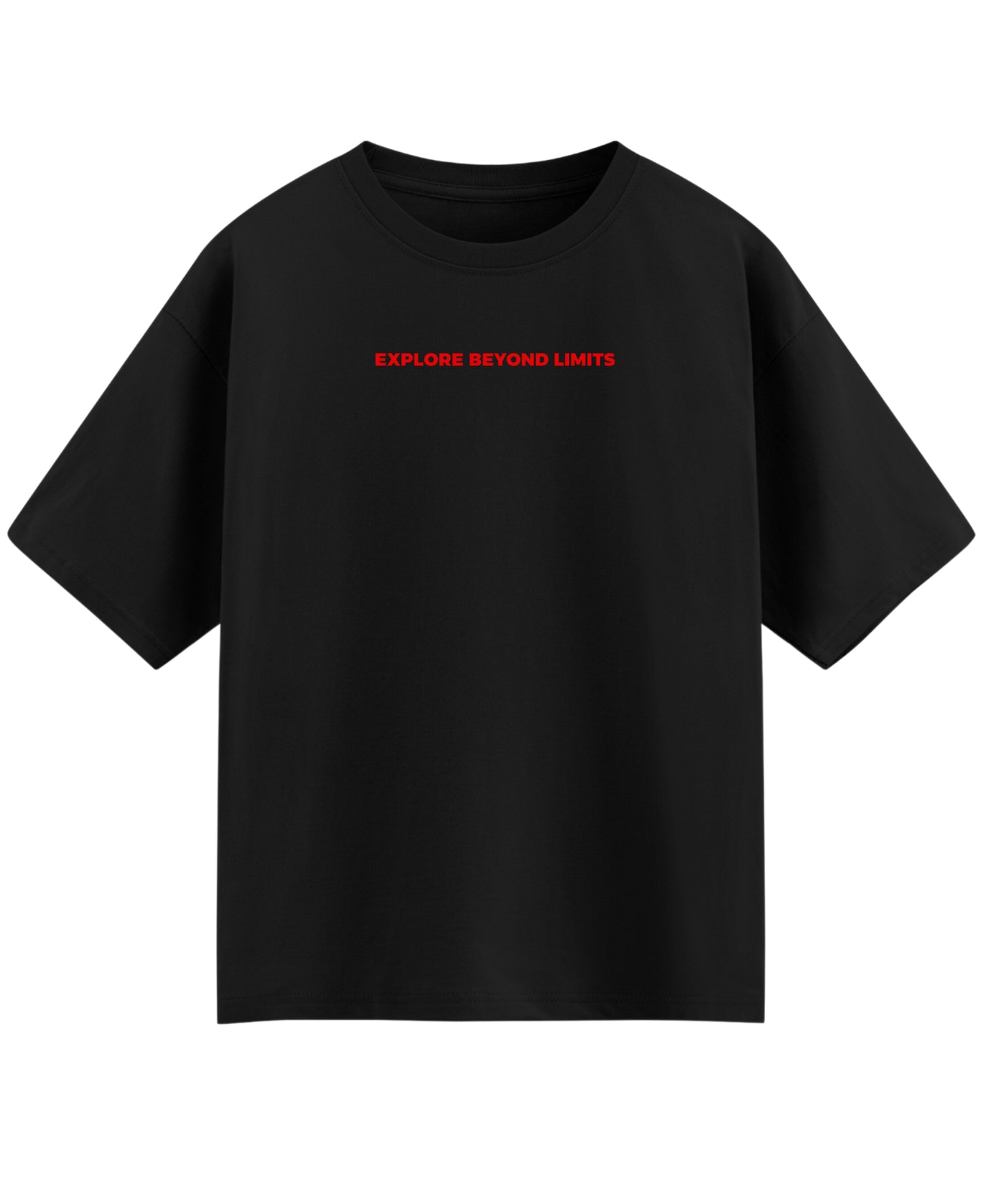 Black Oversized T-shirt Front Design