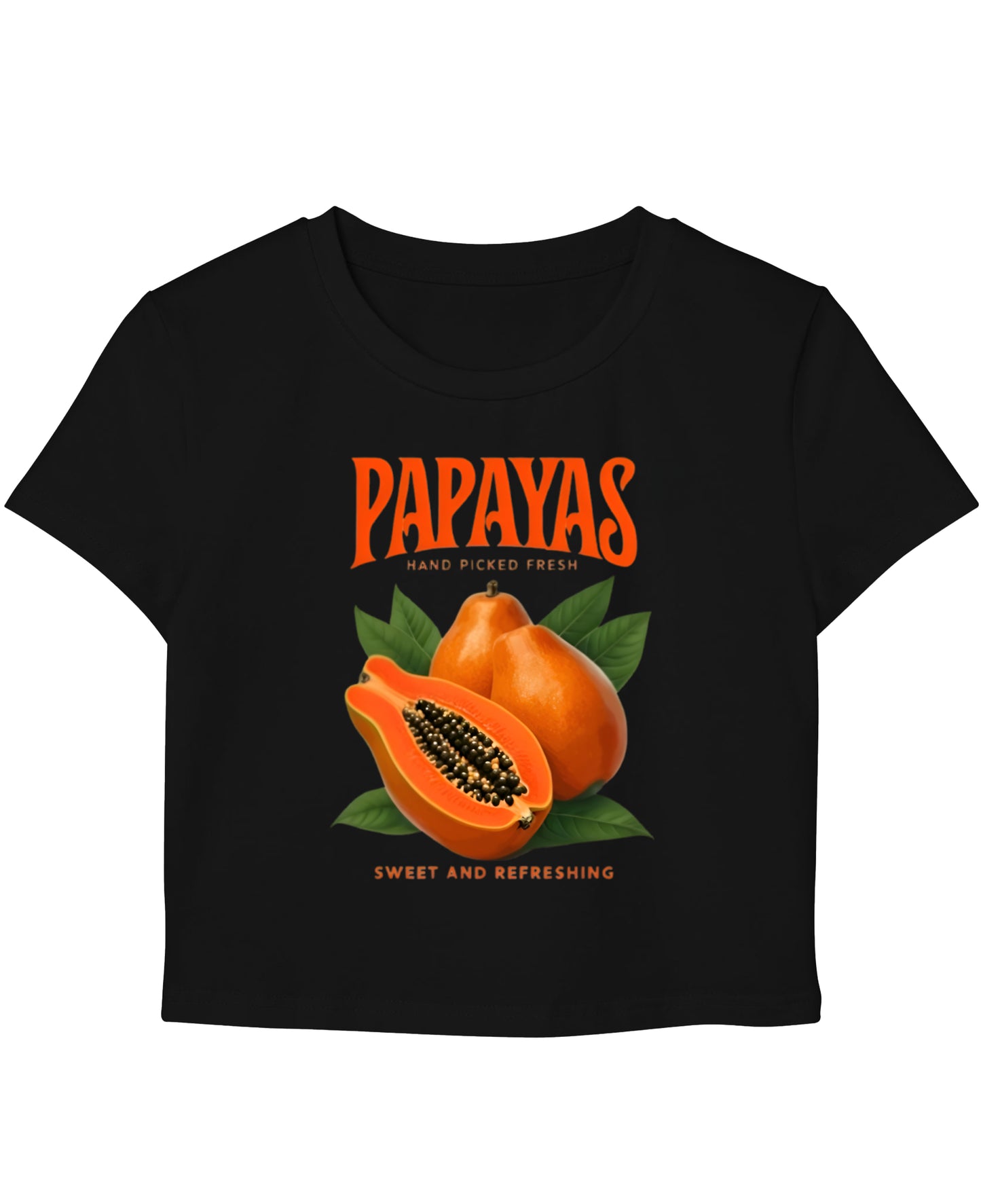 Black Baby Tee Front Design