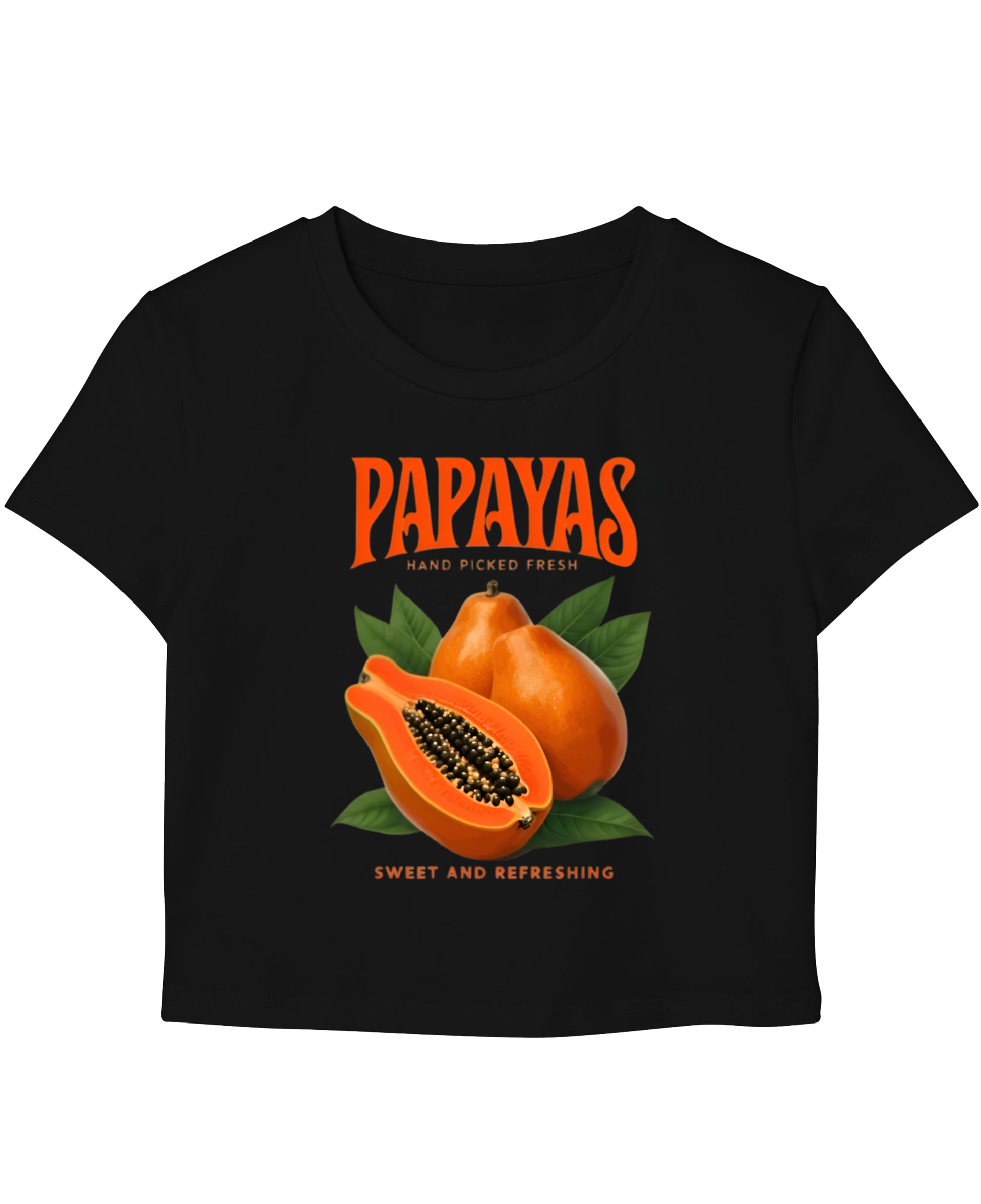 Black Baby Tee Front Design