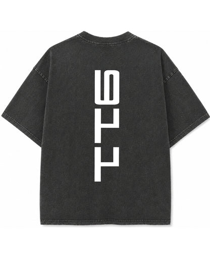 Vintage Fade Wash Oversized T-shirt Back Design
