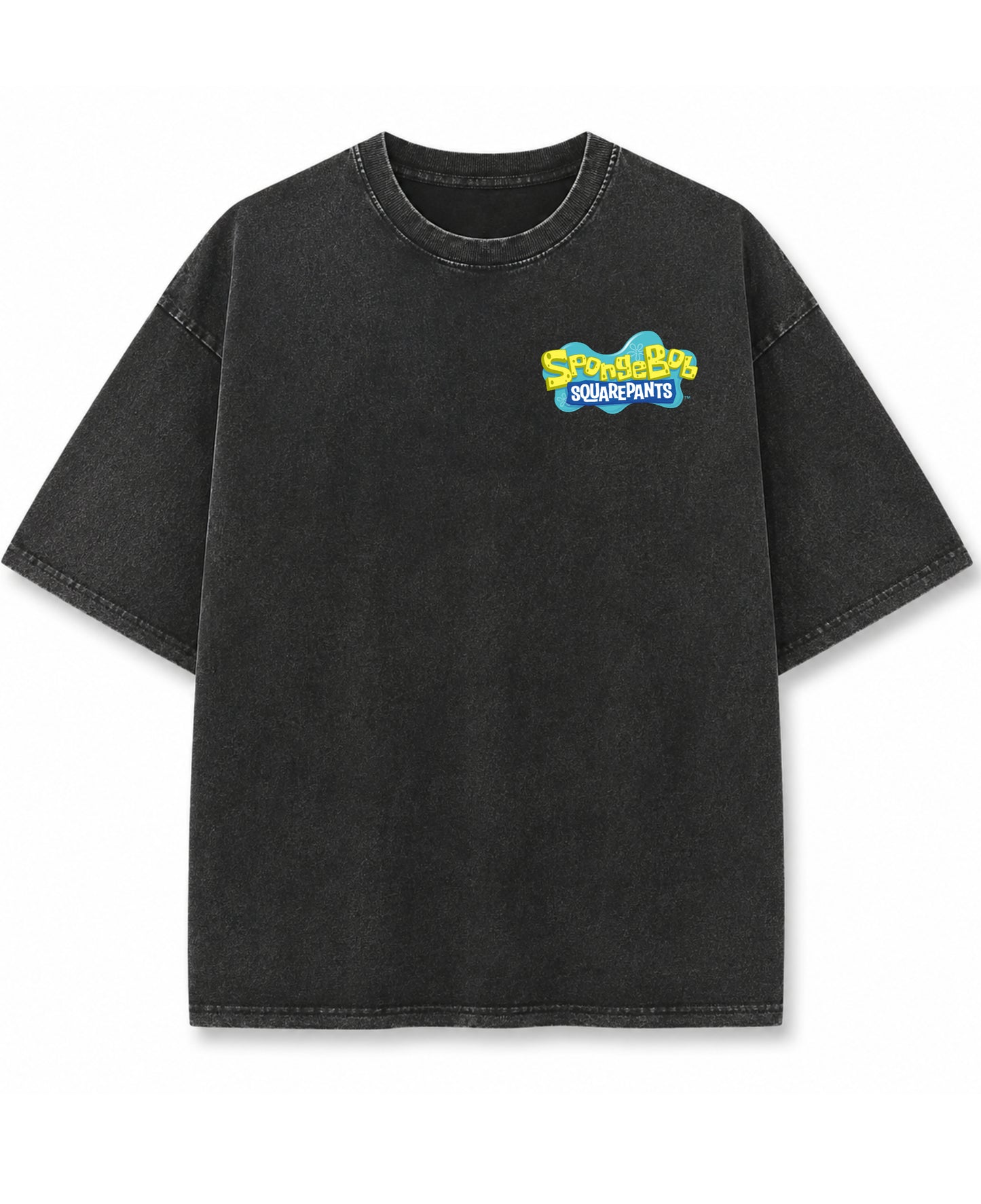 Vintage Fade Wash Oversized T-shirt Front Design