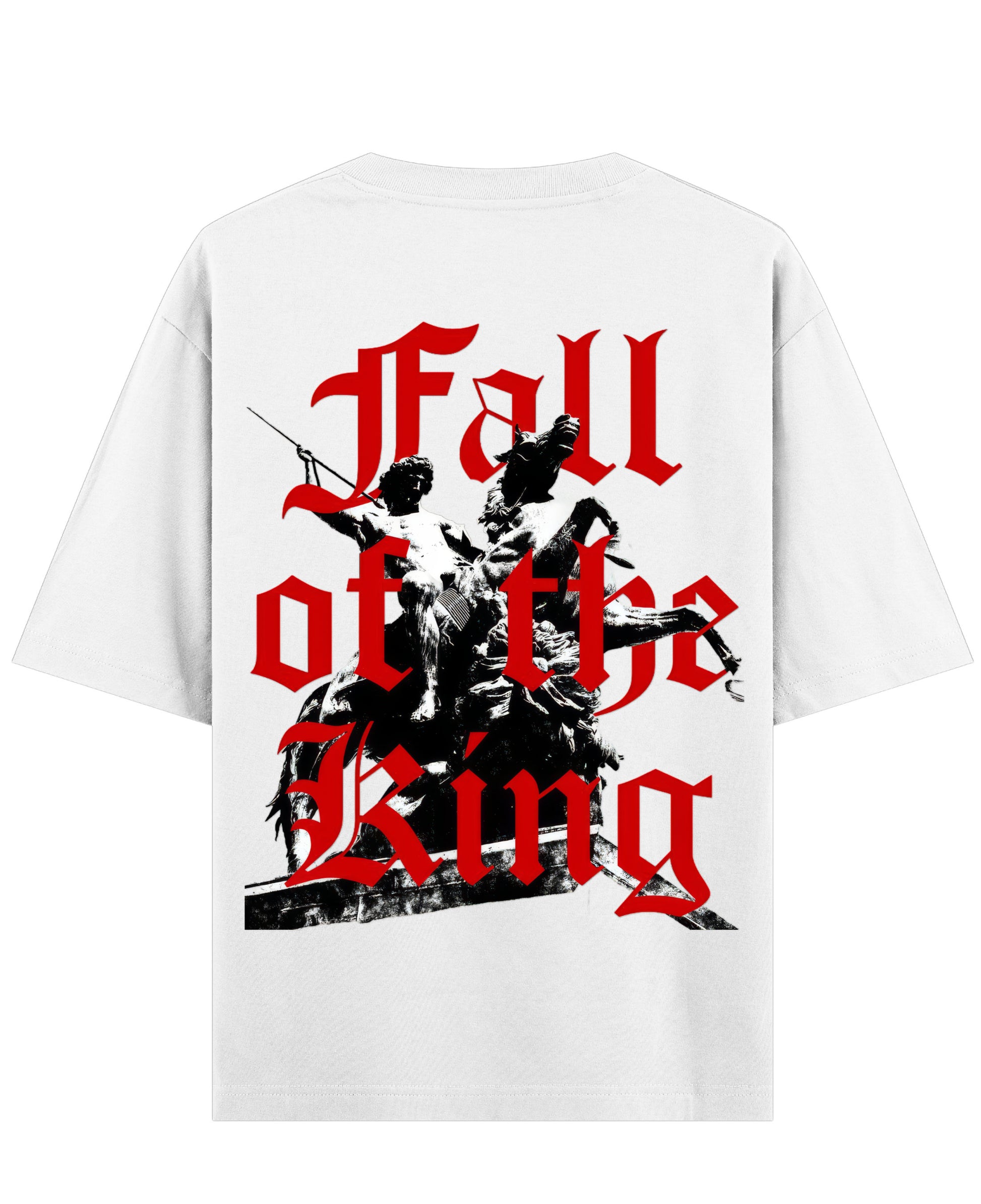 White Oversized T-shirt Back Design