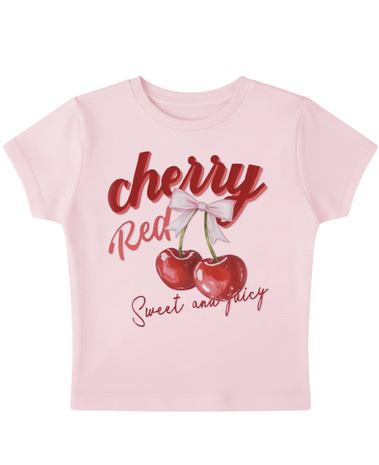 Baby Pink Baby Tee Front Design