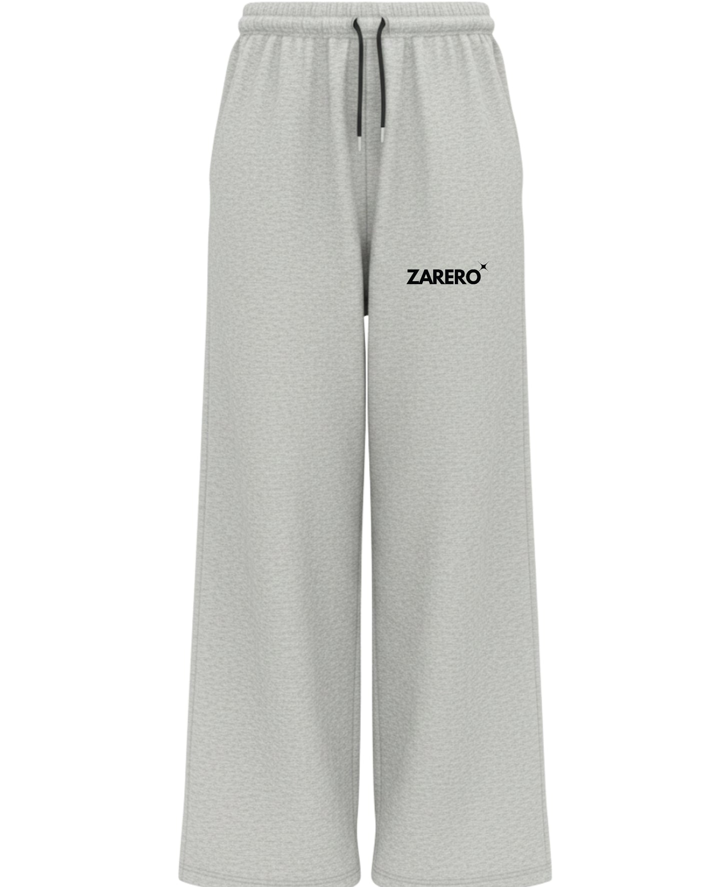 Grey Cotton Joggers Front Design