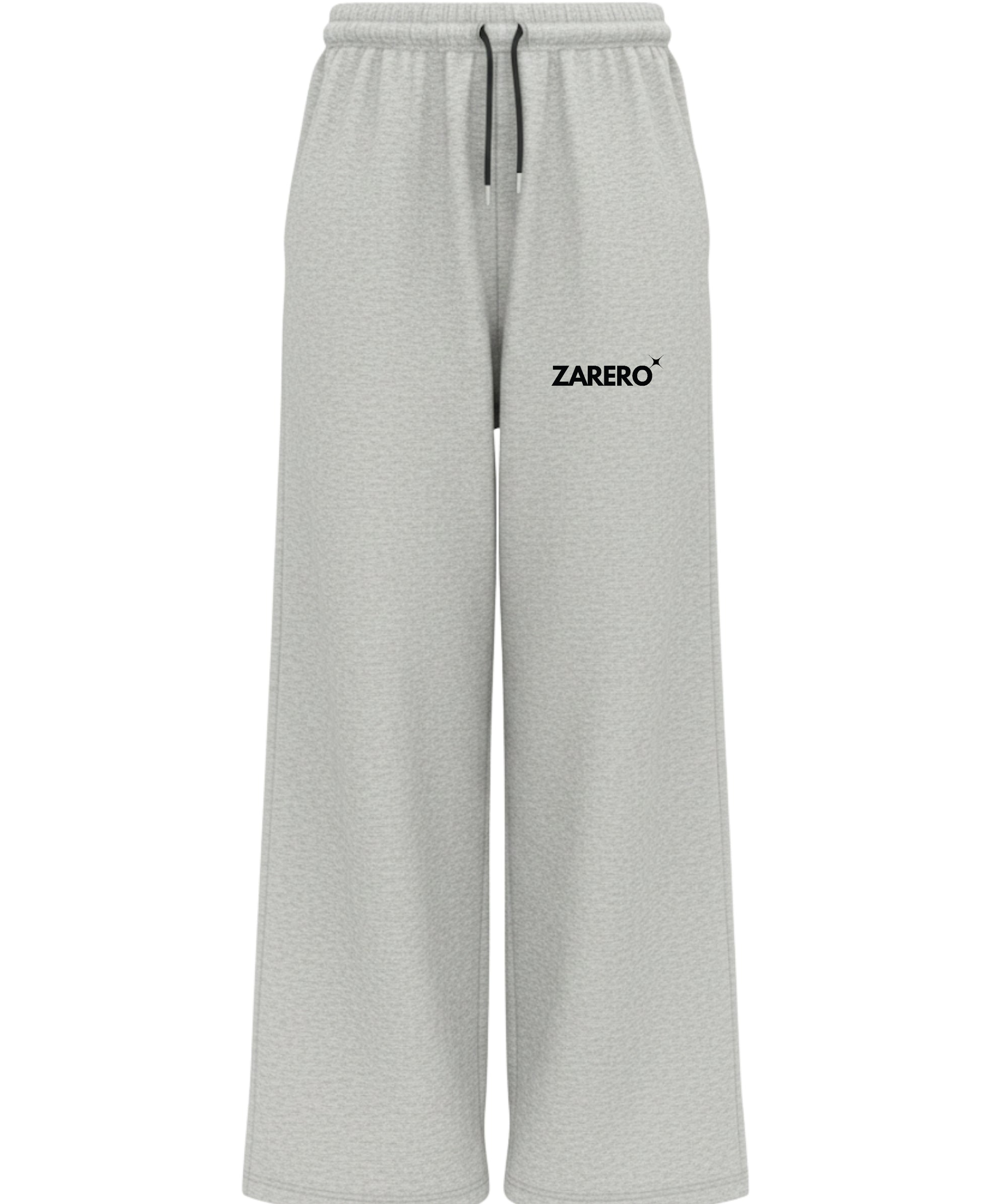 Grey Cotton Joggers Front Design