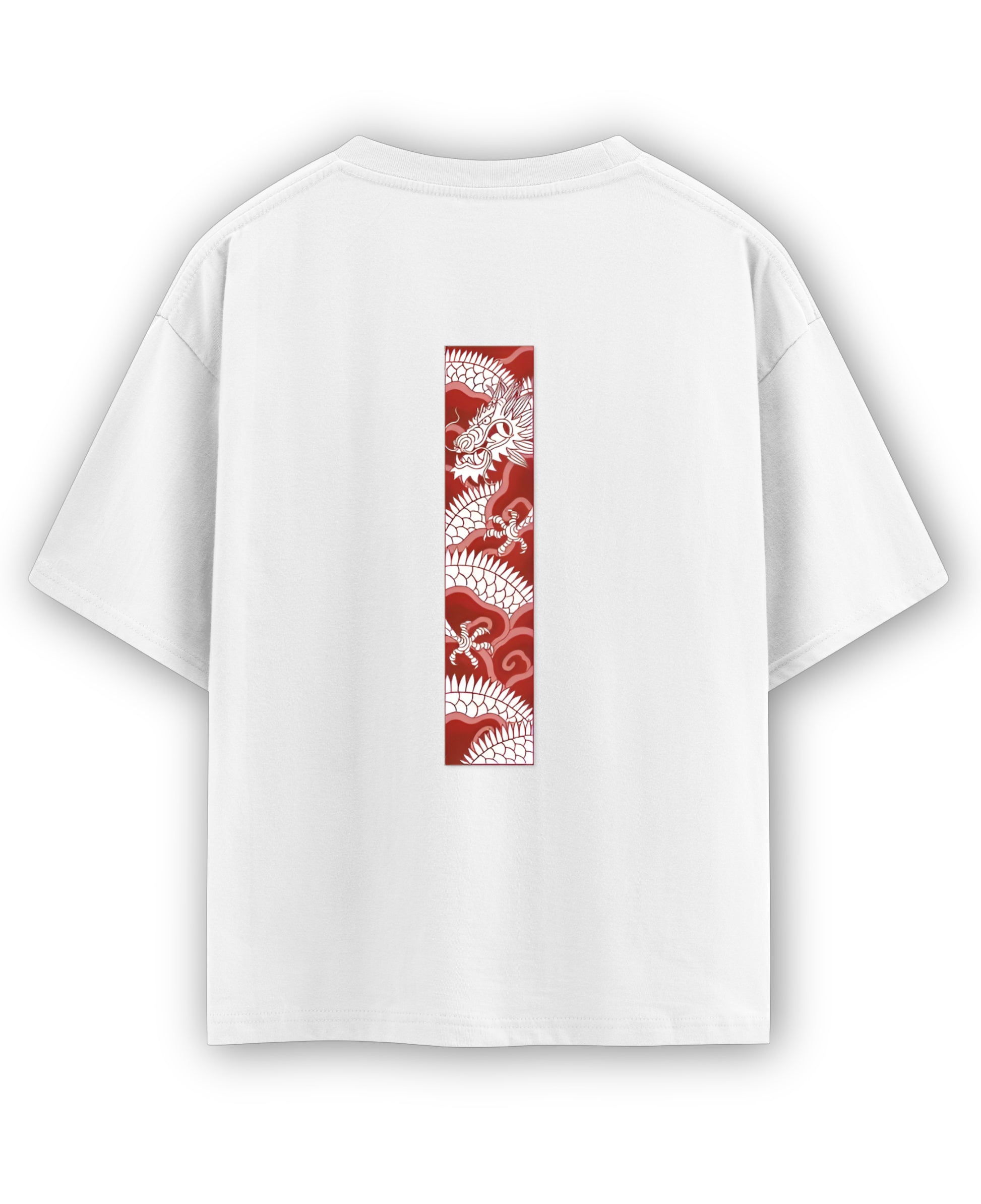 White Oversized T-shirt Back Design