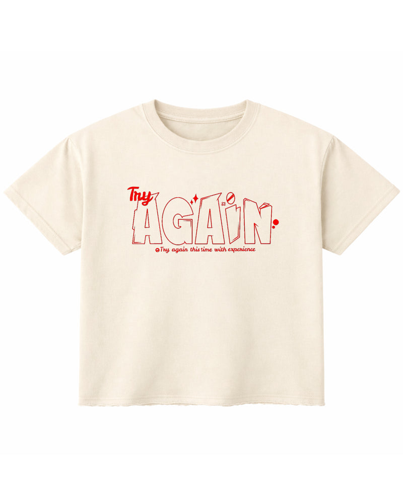 Off White Boxy Fit T-shirt Front Design